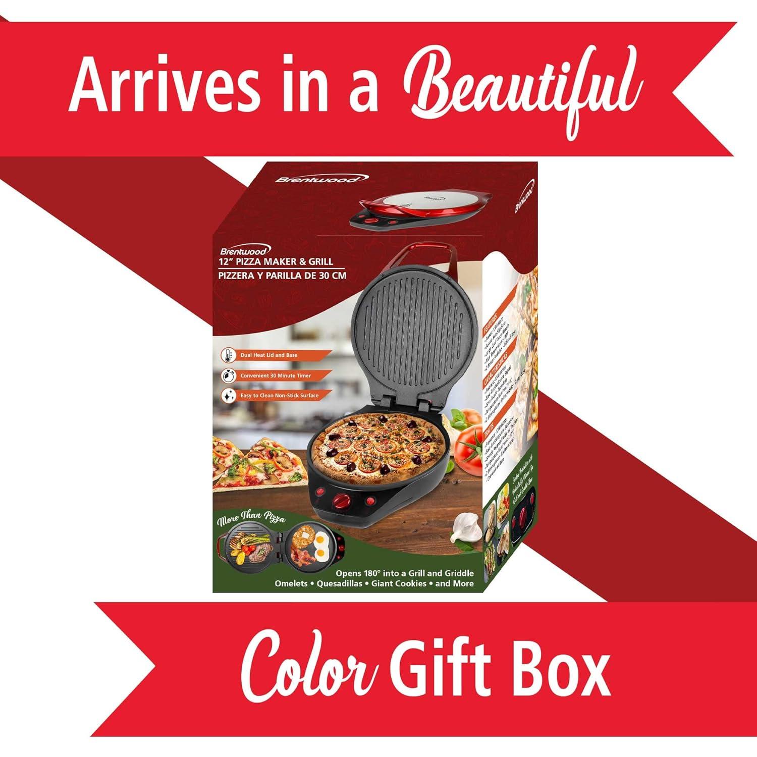 Brentwood Brentwood 12.5'' Non Stick Electric Grill with Lid