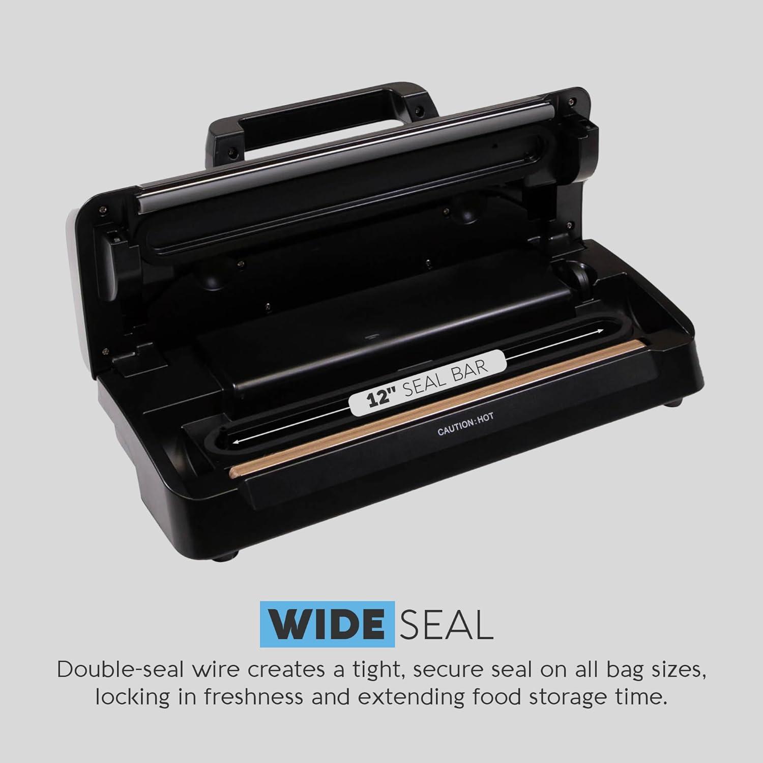 Avid Armor Vacuum Sealer AVS7900, Food Saver Vacuum Machine with Bult-in Cutter, Dry & Moist Food Sealer Modes