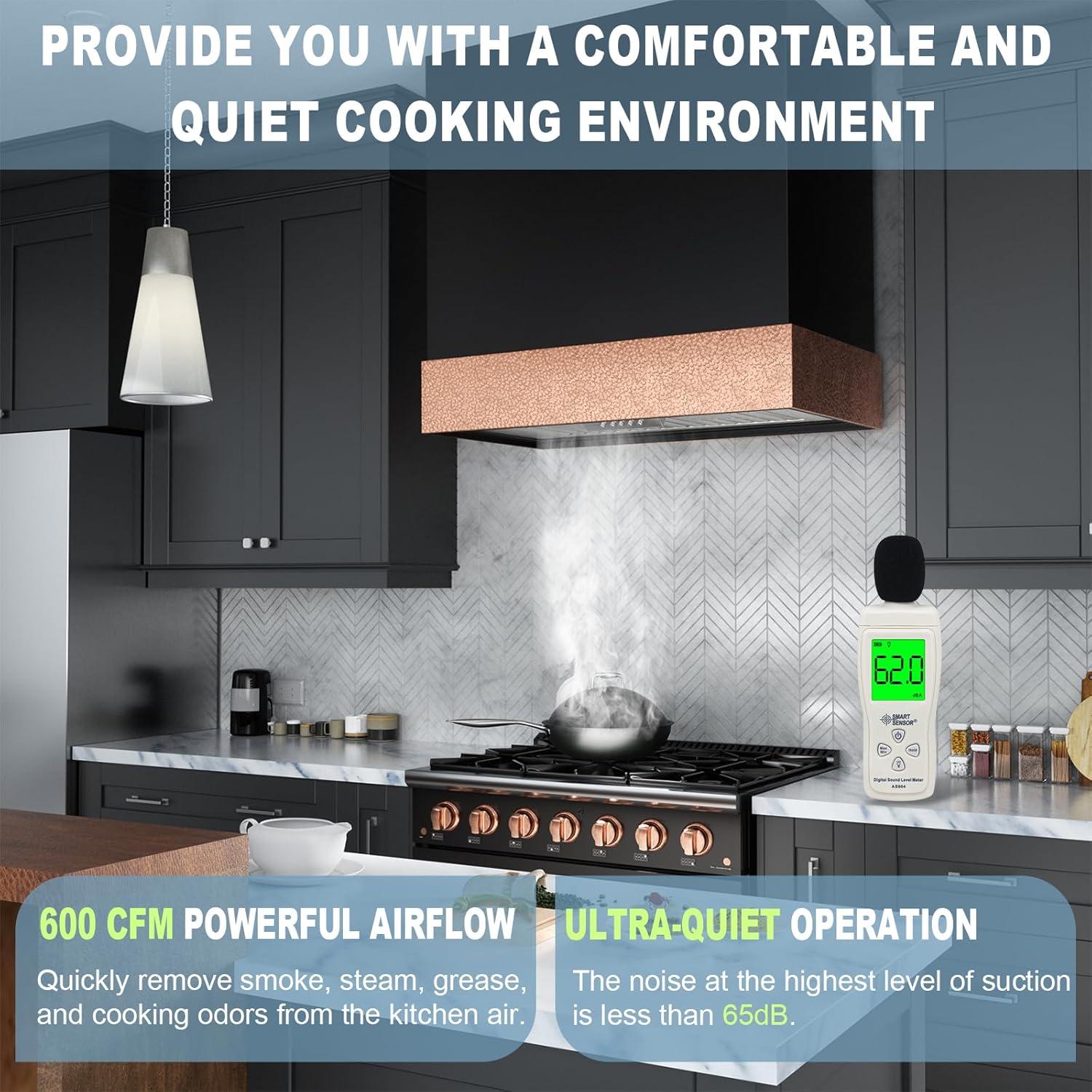 Akicon Akicon 30" Stainless Steel 600 CFM Ducted (Vented) Wall Mounted Required Range Hood AK-HS30HC-JBC