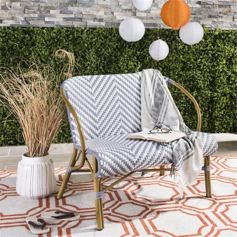 Dandra Sette - Outdoor - PAT4016 - Grey/White - Safavieh