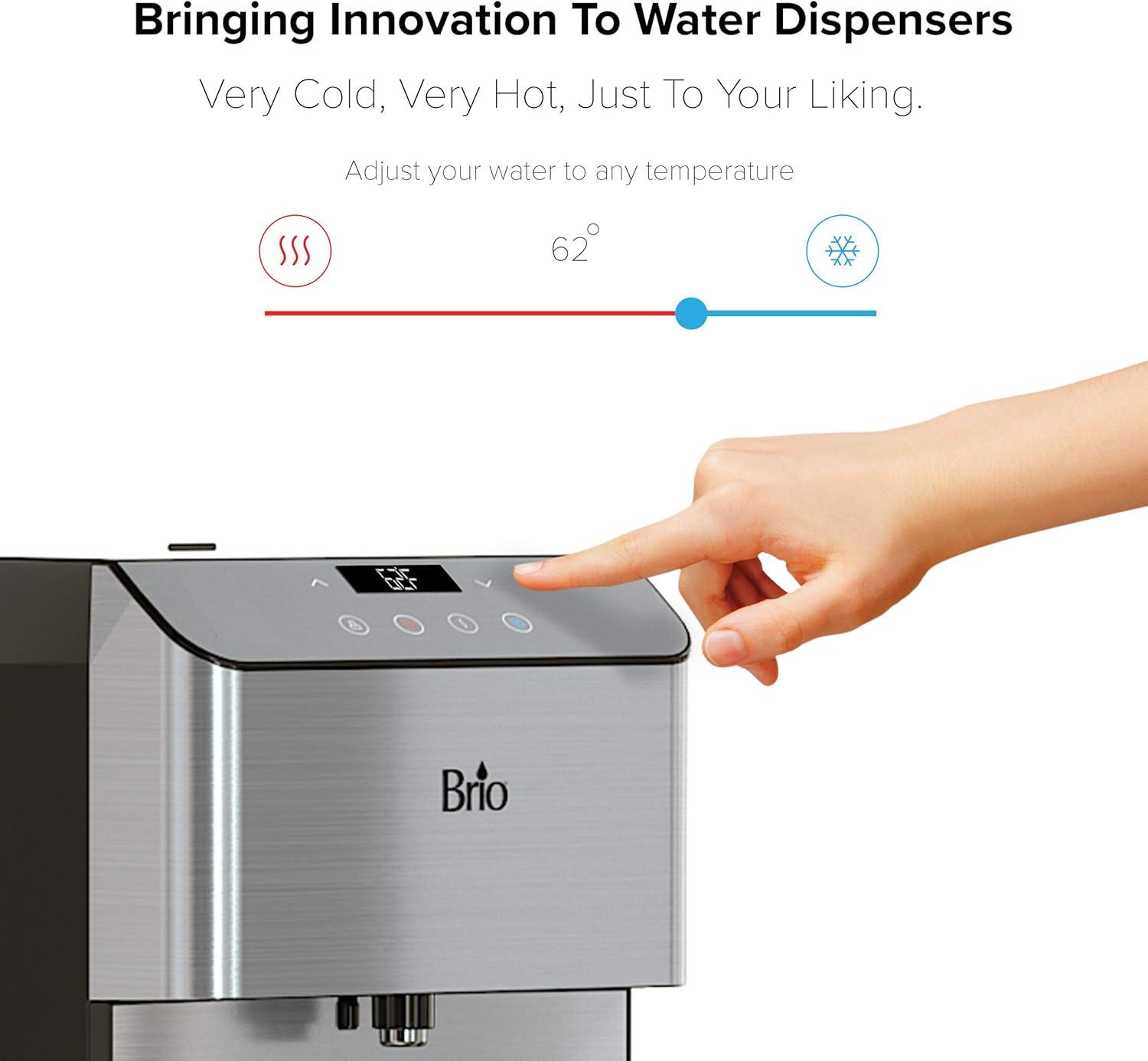 Brio Stainless Steel Countertop Bottleless Electric Filtered Water Dispenser