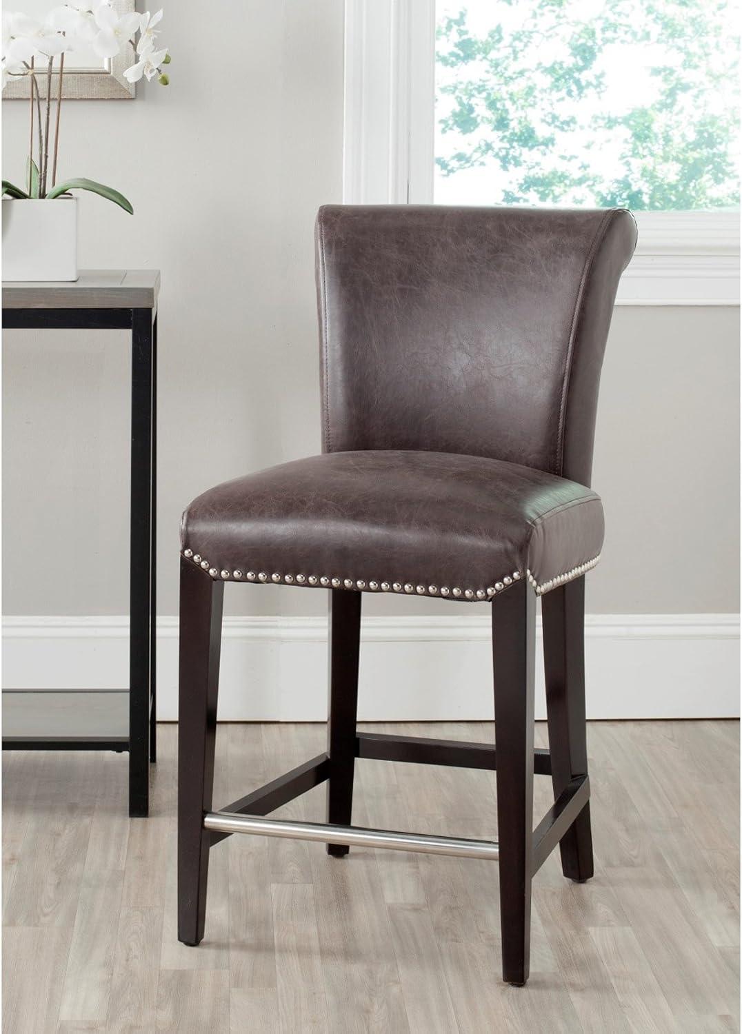 Darby Home Co Bowie Upholstered Counter Stool with Solid Wood Frame