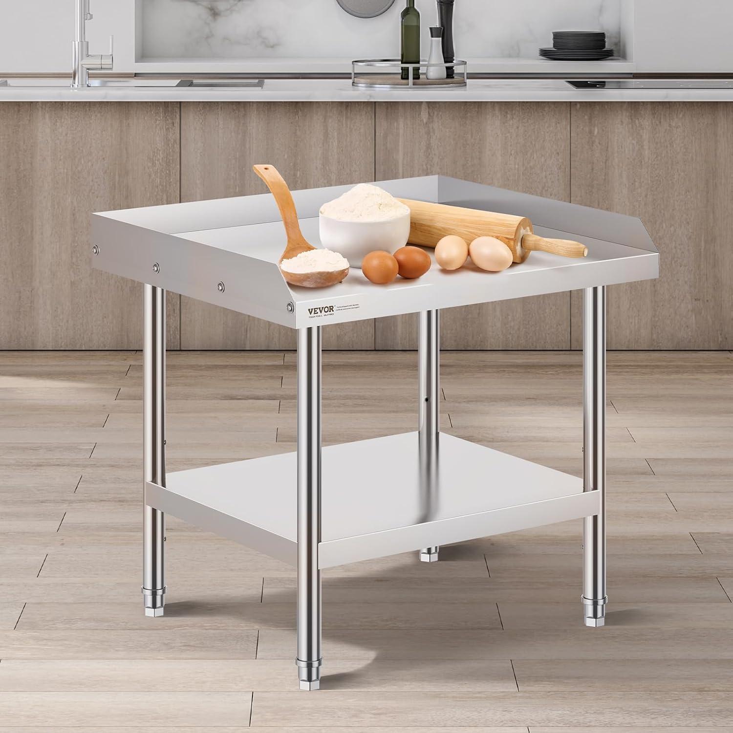 VEVOR VEVOR Stainless Steel 24'' H Work Table
