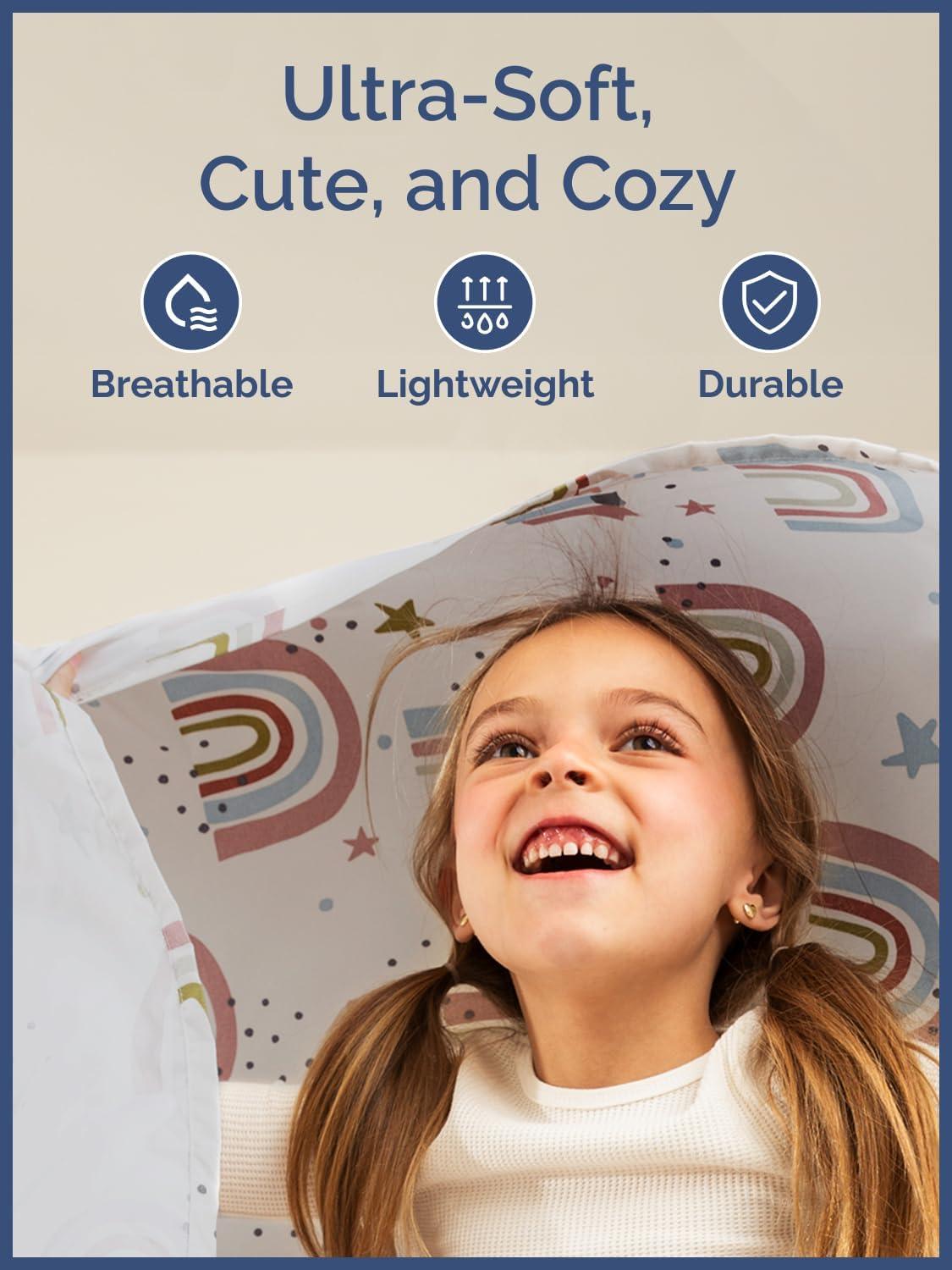 CGK Linens 4 Piece Kids Microfiber Sheet Set - Wrinkle Free - Cute, Cozy, Soft