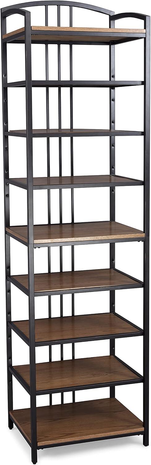 Modern Craftsman Brown Closet Wall Shelf Unit
