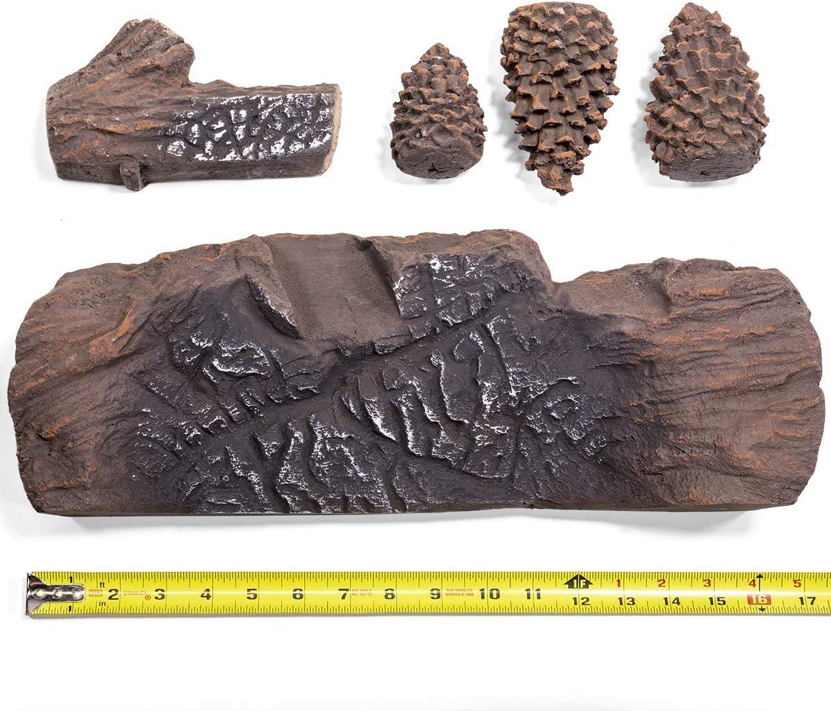 Loon Peak® Barnsdale 9 Piece Ceramic Decorative Logs