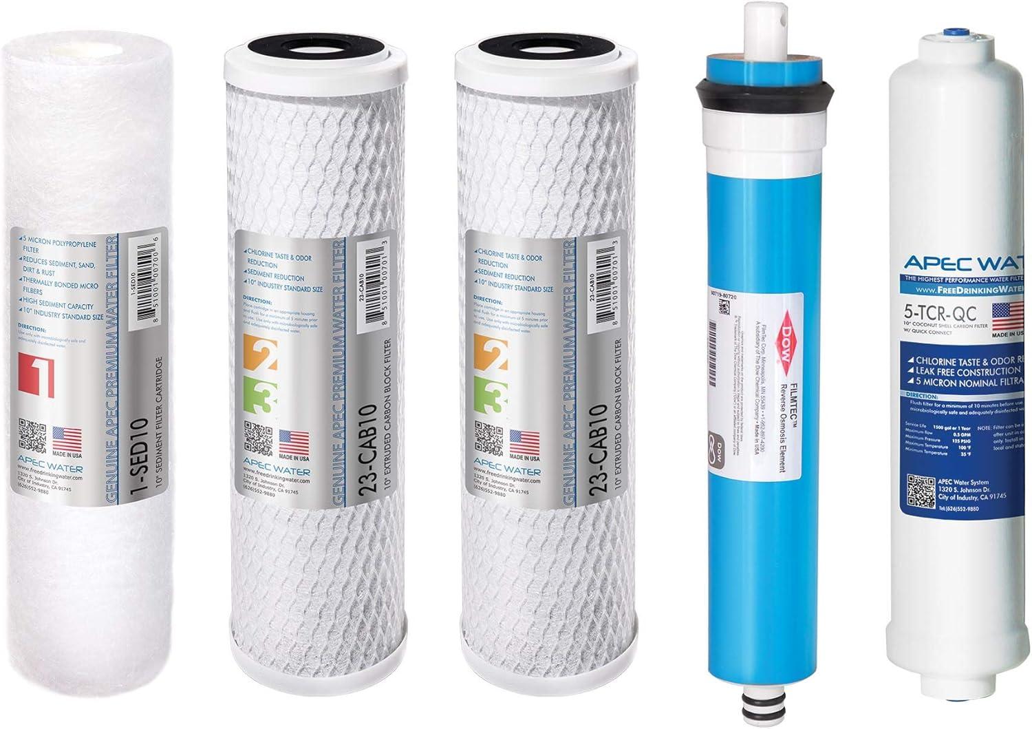 APEC 5-Stage High Flow Reverse Osmosis Replacement Filter Set