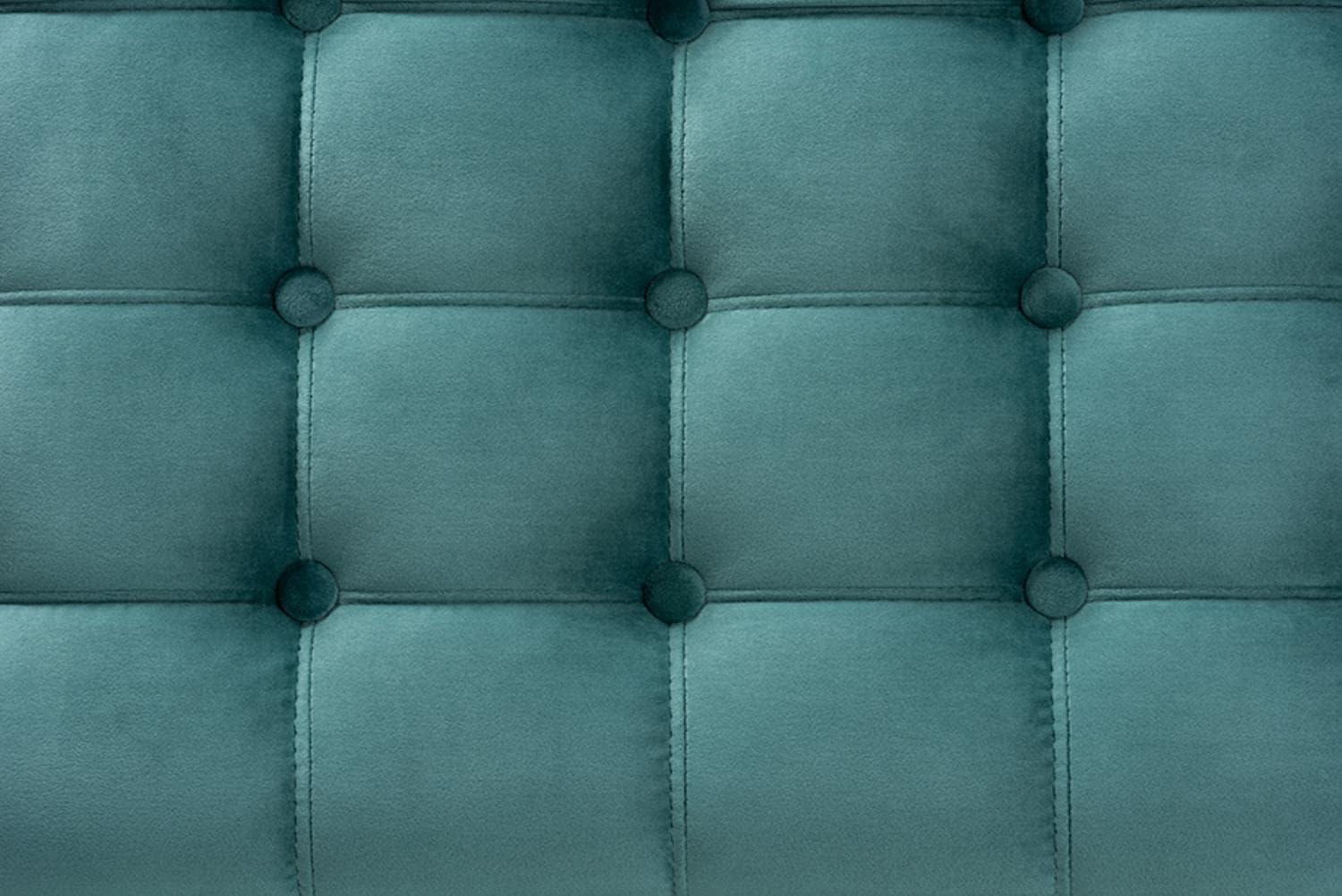 Kaylee Teal Blue Velvet 42'' Tufted Storage Ottoman Bench