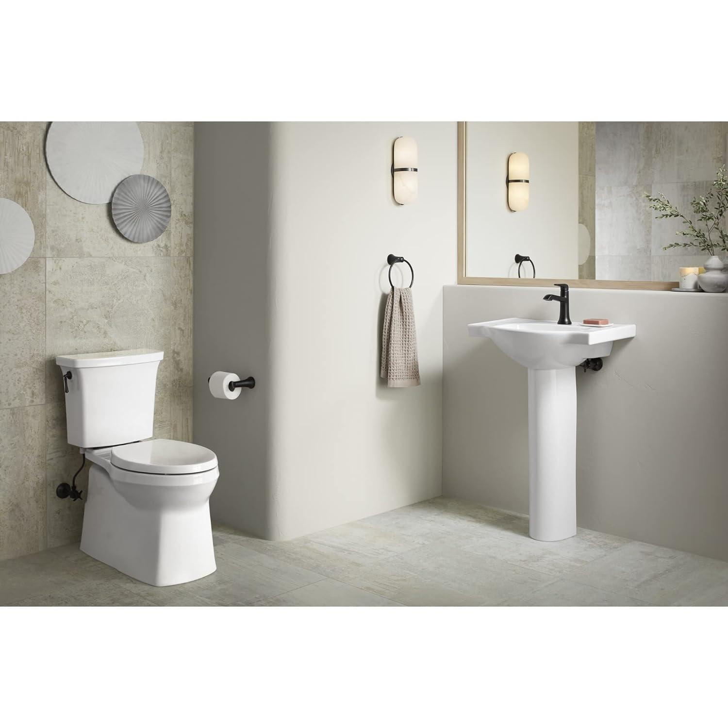 Brushed Nickel Wall Mounted Pivoting Toilet Paper Holder