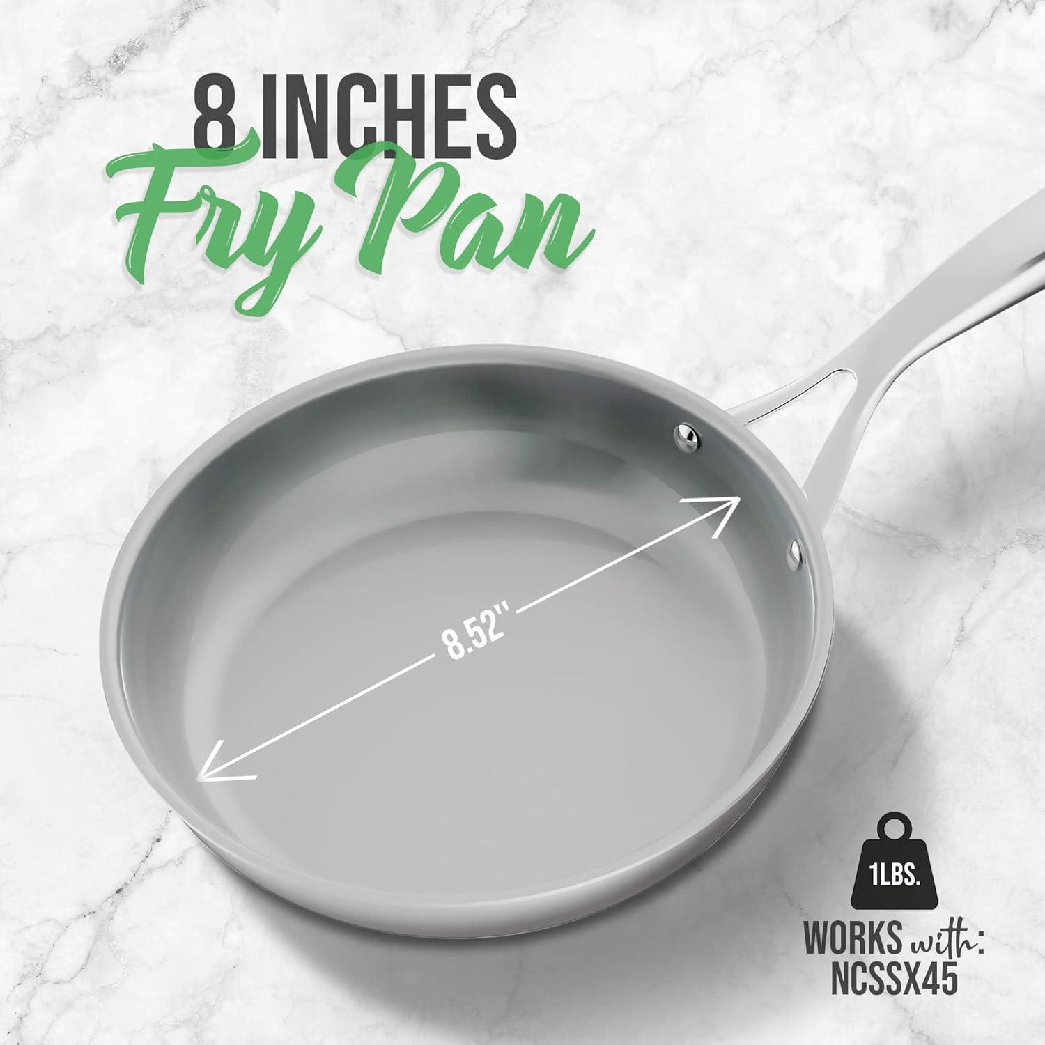 NutriChef NutriChef Stainless Steel Non-Stick Frying Pan