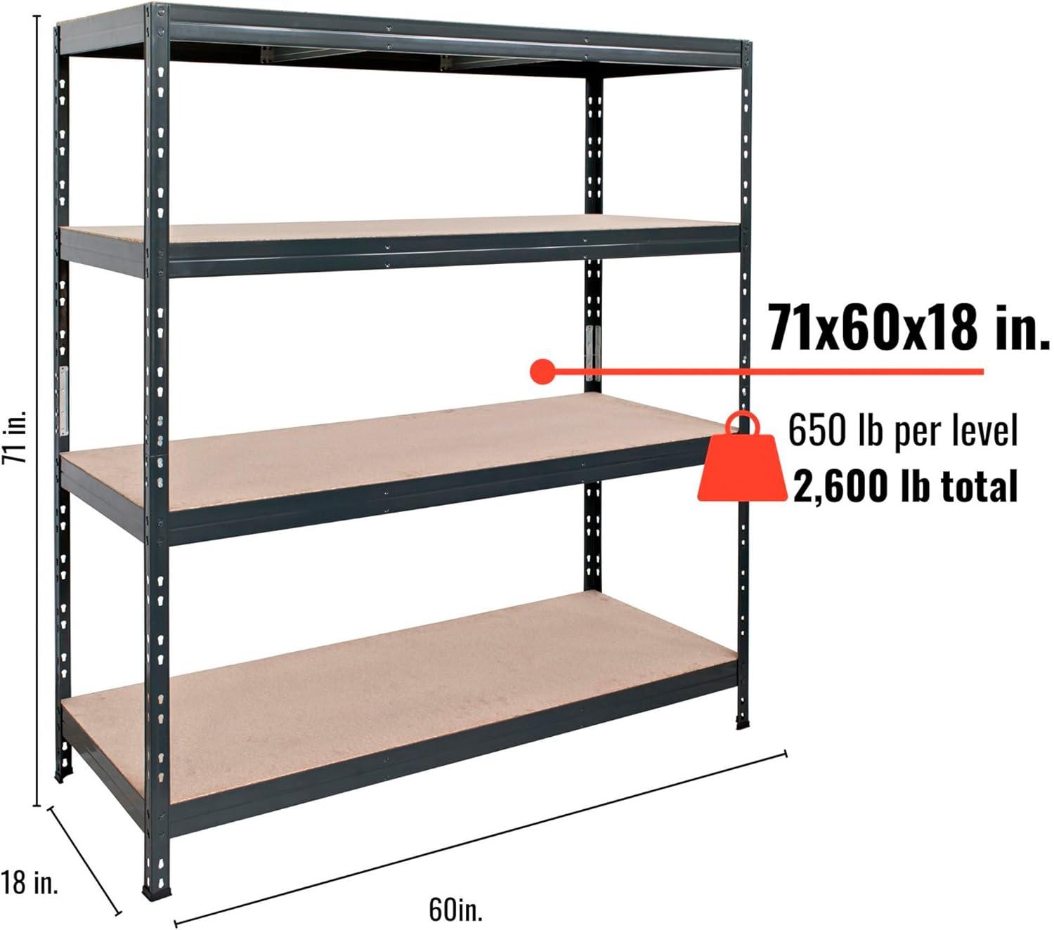 AR Shelving Garage Series Combinable Metal Shelf Units by  71 x 59 x 18 in.