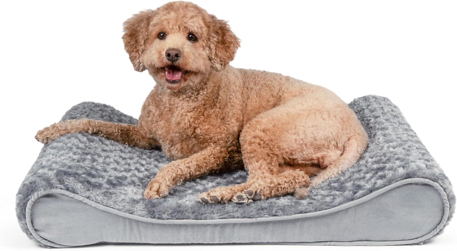 FurHaven Ultra Plush Luxe Lounger Orthopedic Dog Bed - Medium, Gray