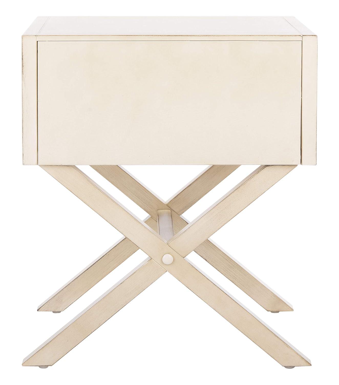 Odilia 1 Drawer Nightstand - Antique White - Safavieh.