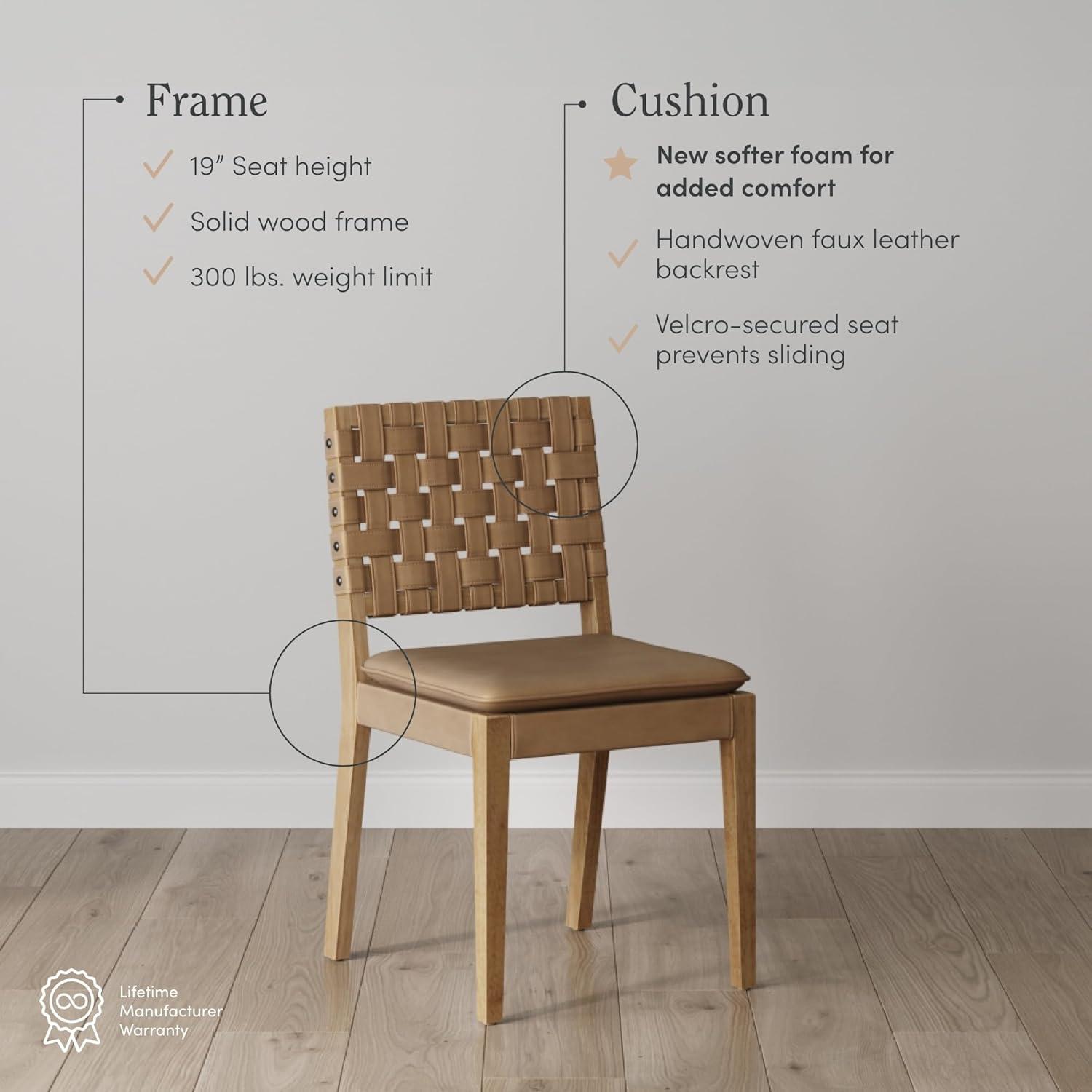 Nathan James Upholstered Stool