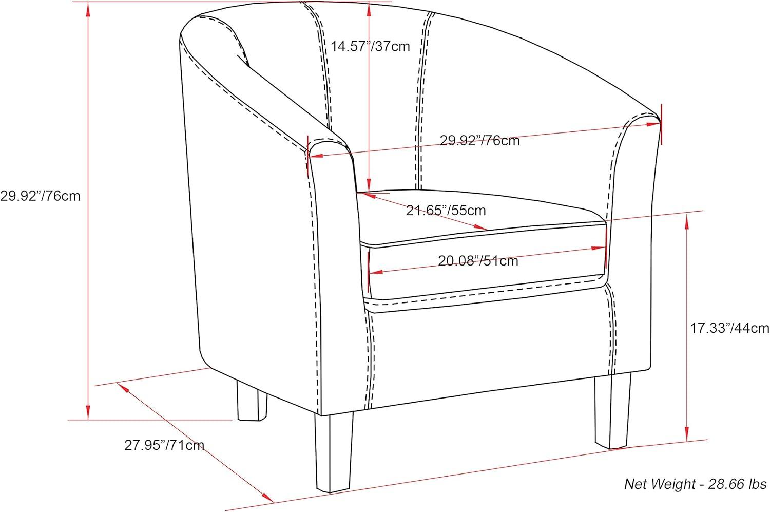 Austin Upholstered Barrel Chair