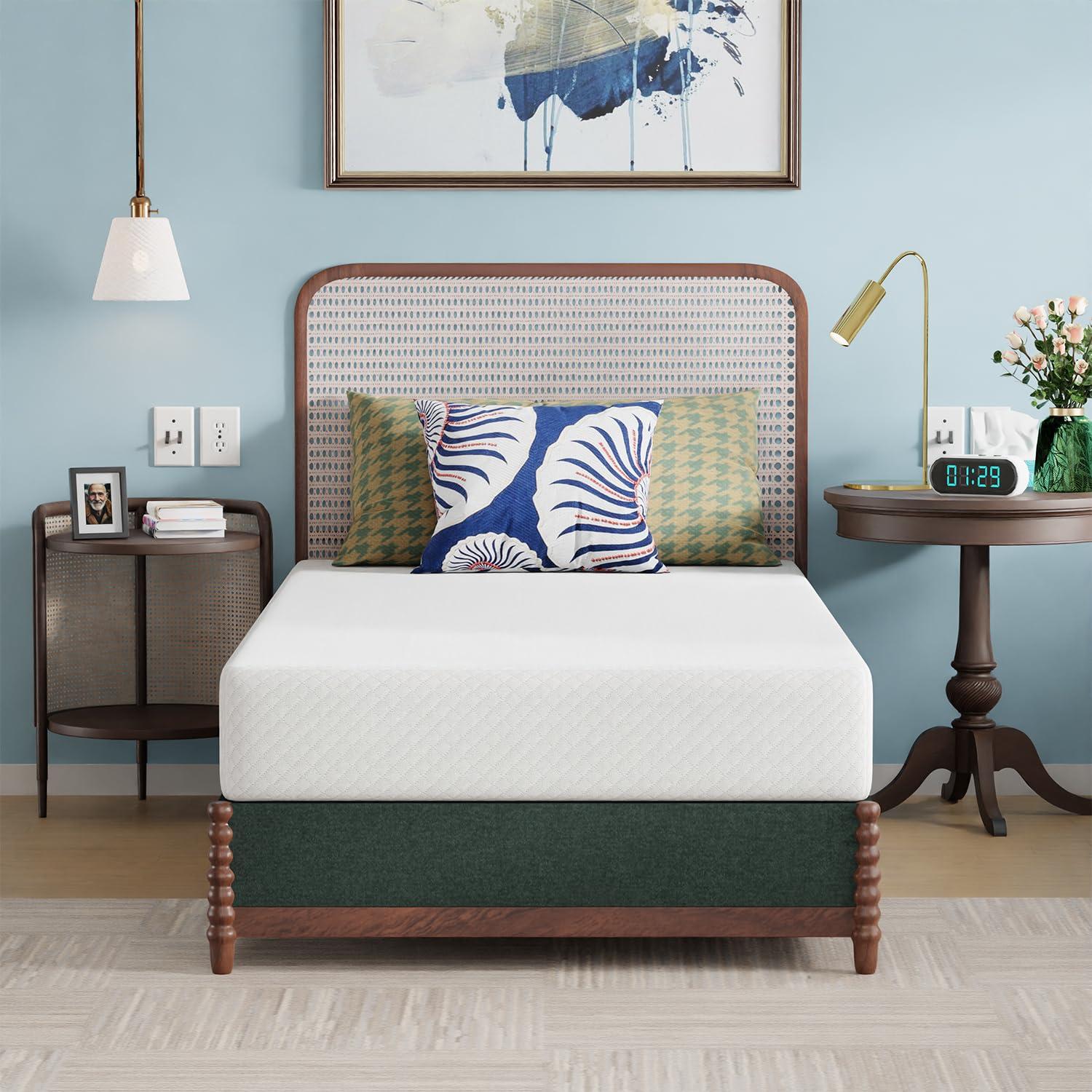 Twin Mattress, 8 inch Gel Memory Foam Mattress Queen Size for Cool Sleep & Pressure Relief, Medium Firm Mattresses CertiPUR-US Certified / Bed-in-a-Box / Pressure Relieving,Twin Size