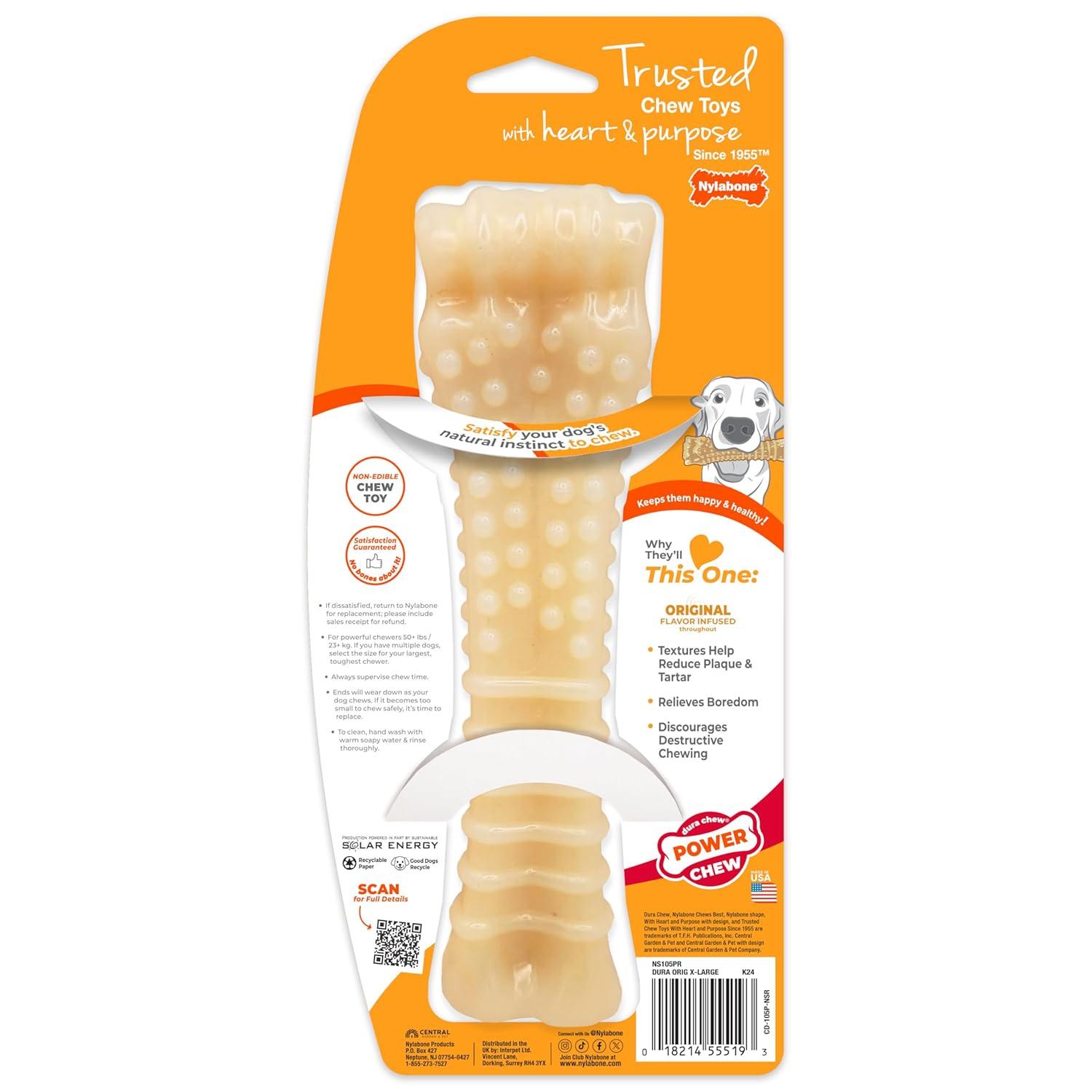 Nylabone Dura Chew Dog Bone - Original Flavor(Souper)