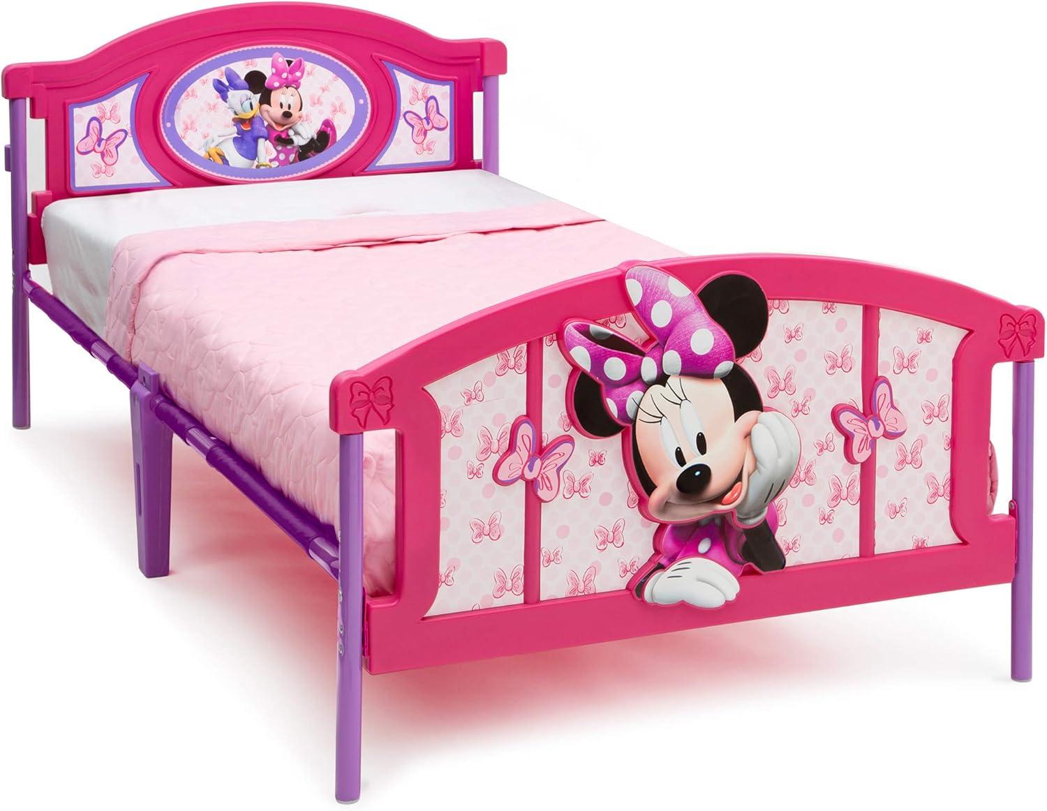 Delta Children Twin Disney Minnie Mouse Plastic 3D Kids' Bed