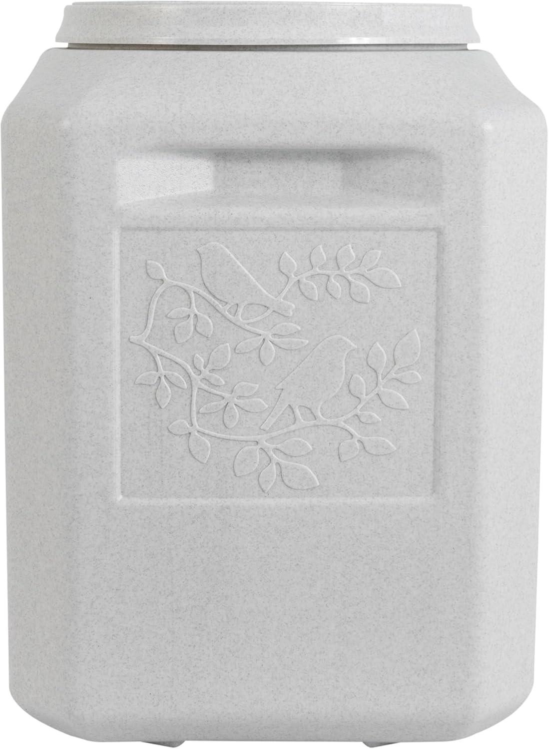 Gamma2 Vittles Vault Bird Seed Dry Pet Food Storage Container for Birds, Gray, Up To 35 Pound Capacity