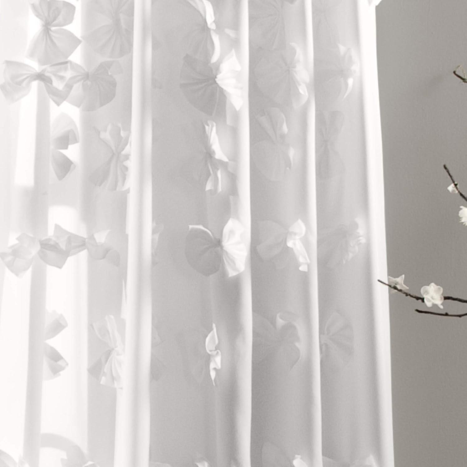 Riley Polyester Semi Sheer Curtain Panel