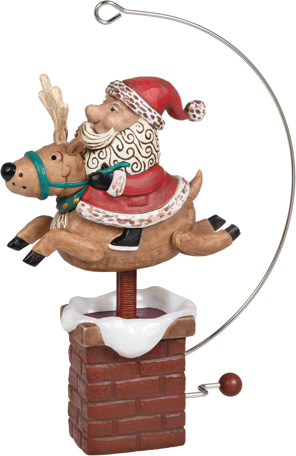 Hallmark Keepsake Plastic Christmas Ornament 2022, Giddy Up, Santa! Reindeer with Motion