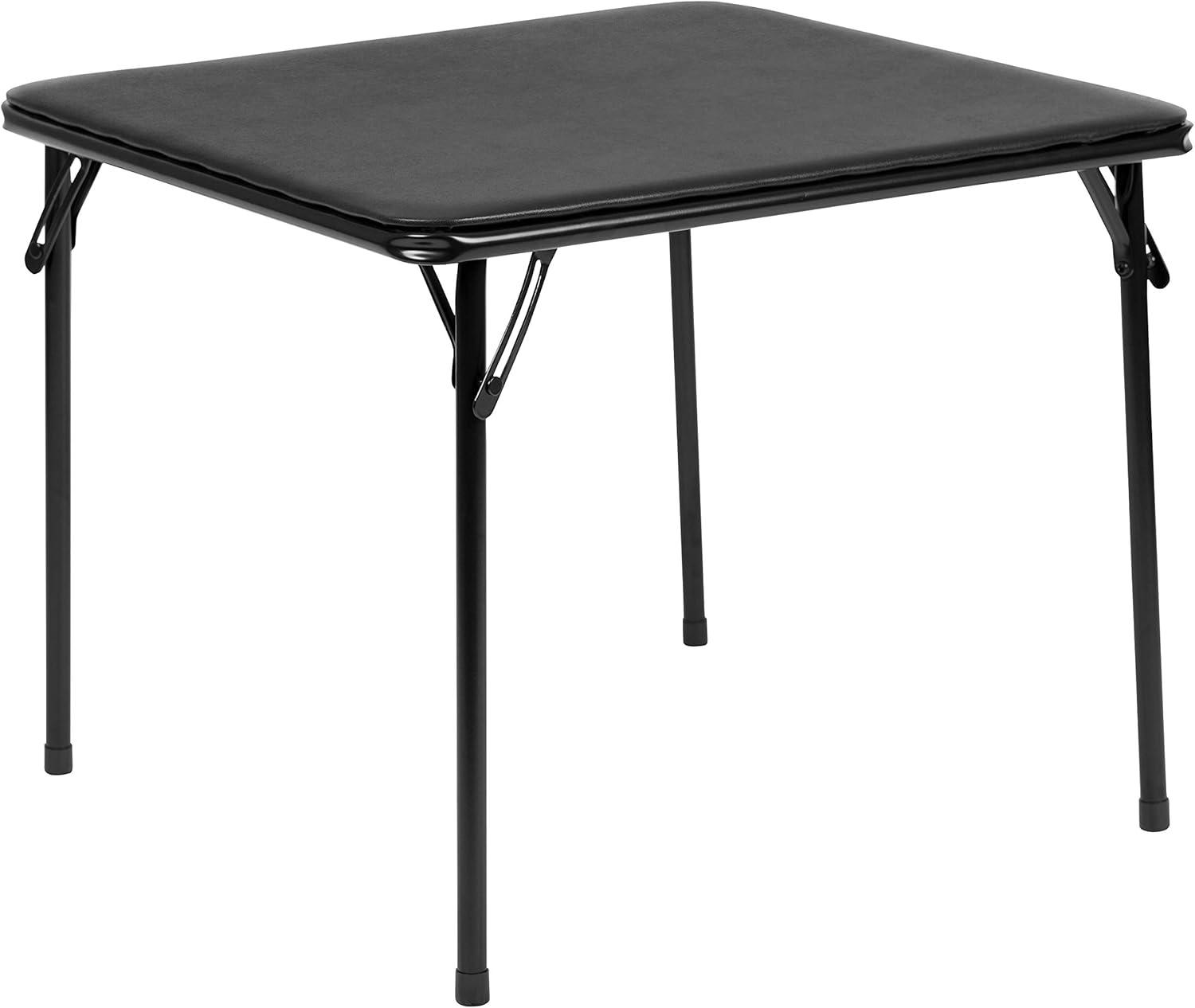 Flash Furniture Kids Black 3 Piece Folding Table and Chair Set