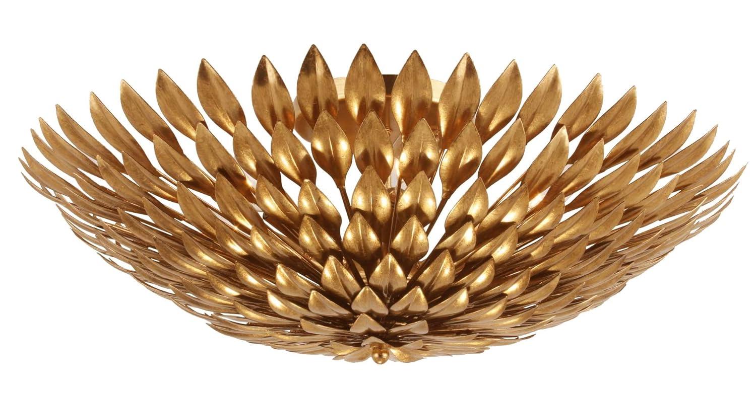 Antique Gold 6-Light Wrought Iron Sconce