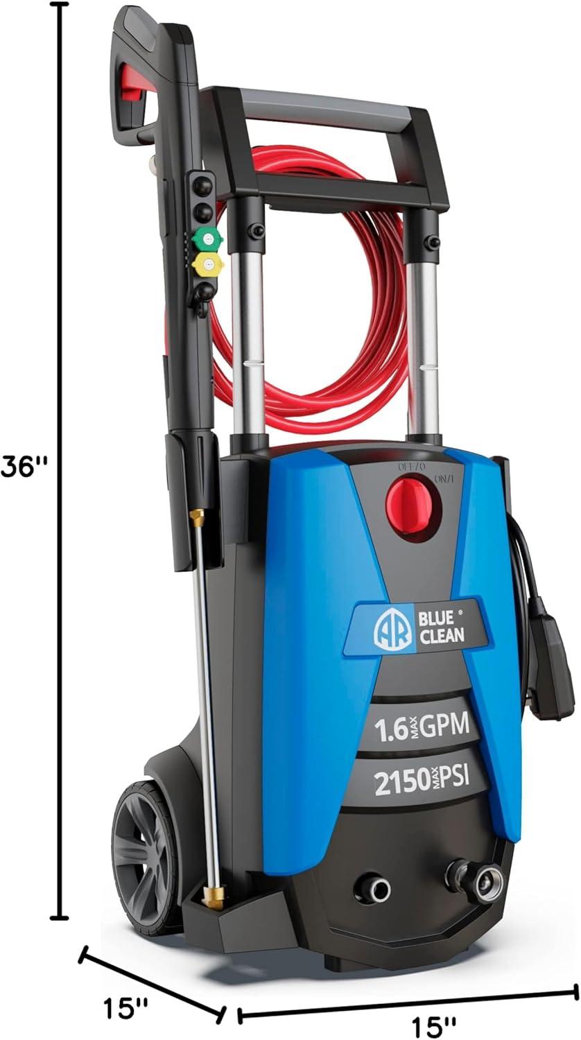 AR Blue Clean 2150 PSI Electric Pressure Washer with Quick Connect Nozzles