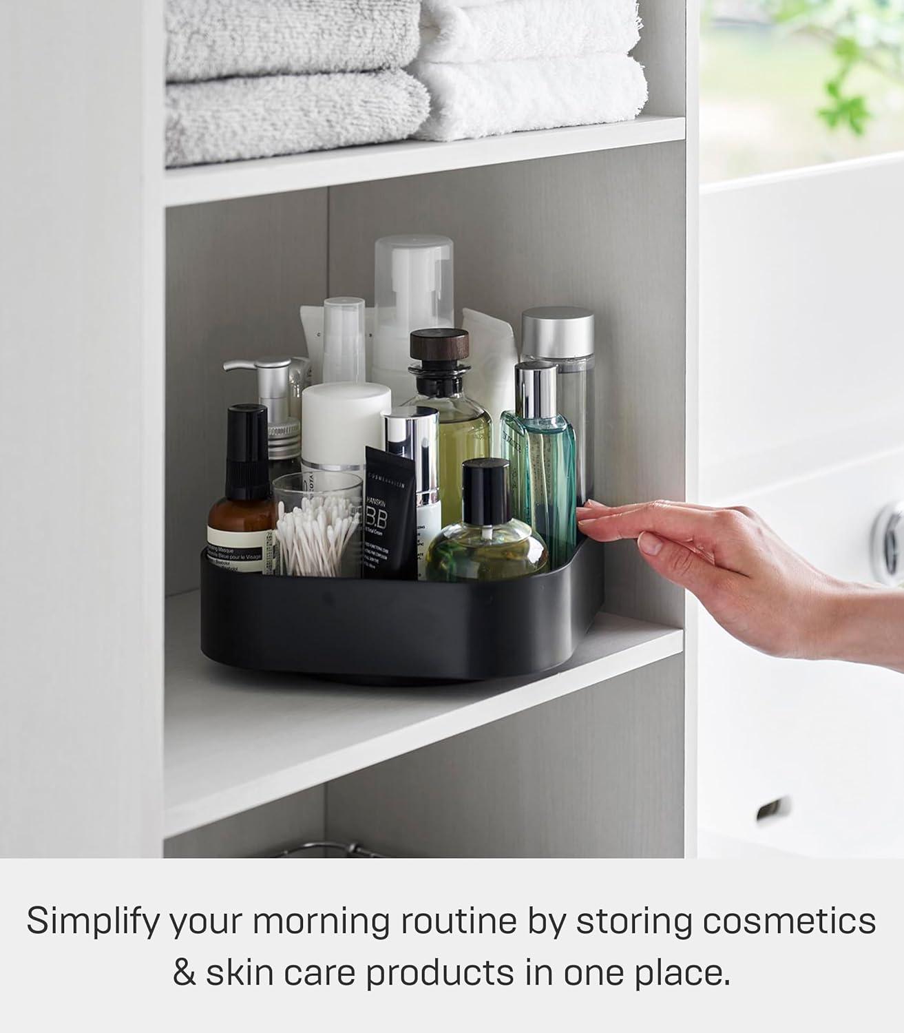 Yamazaki Home Yamazaki Home Rotating Storage Tray, ABS Plastic, Holds 8.8 Lbs