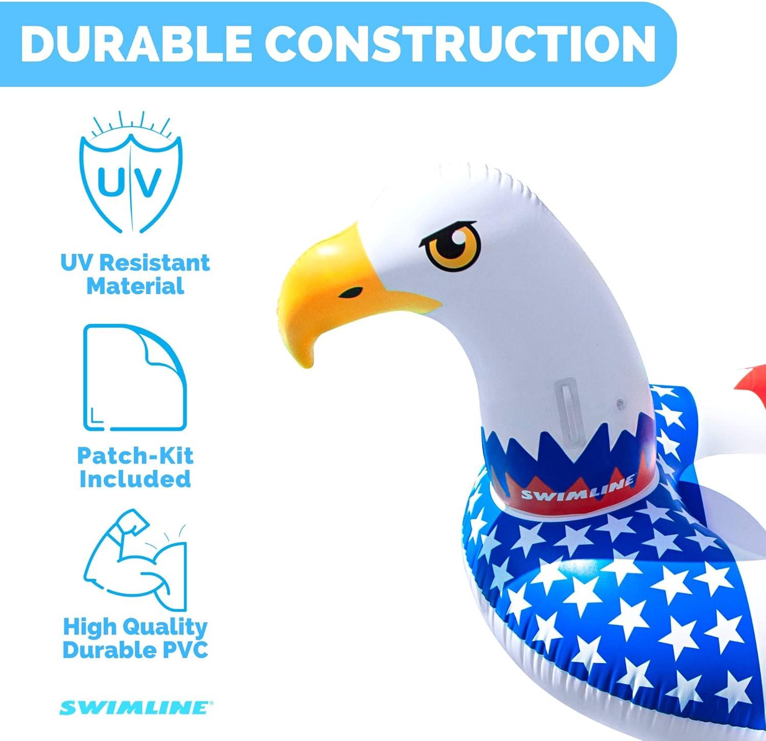 Patriotic American Bald Eagle Inflatable Pool Float