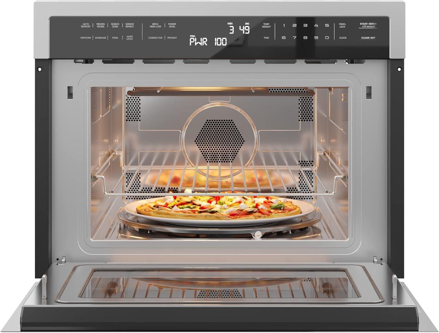 24 in. Stainless Steel Convection Oven with Microwave KM-CWO24-SS