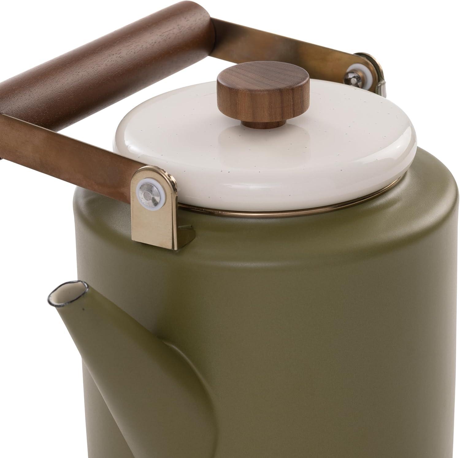 Barebones Green Enamel 2-Tone Kettle