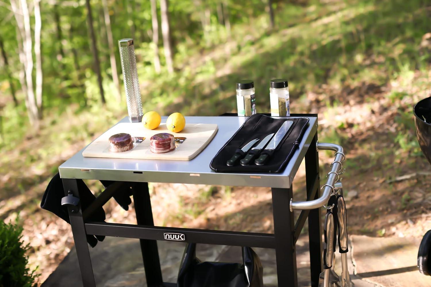 NUUK Stainless Steel 30IN Outdoor Grill and Prep Cart