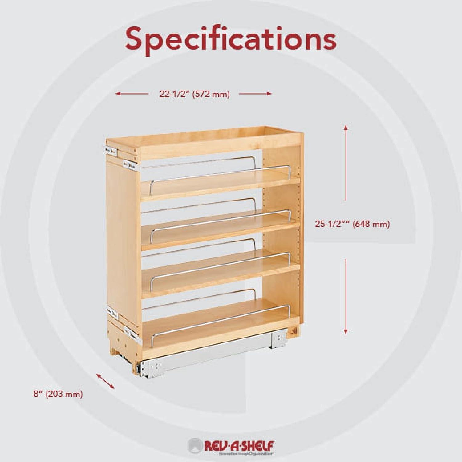 Rev-A-Shelf Rev-A-Shelf Pull Out Kitchen Cabinet Organizer Pantry Spice Rack