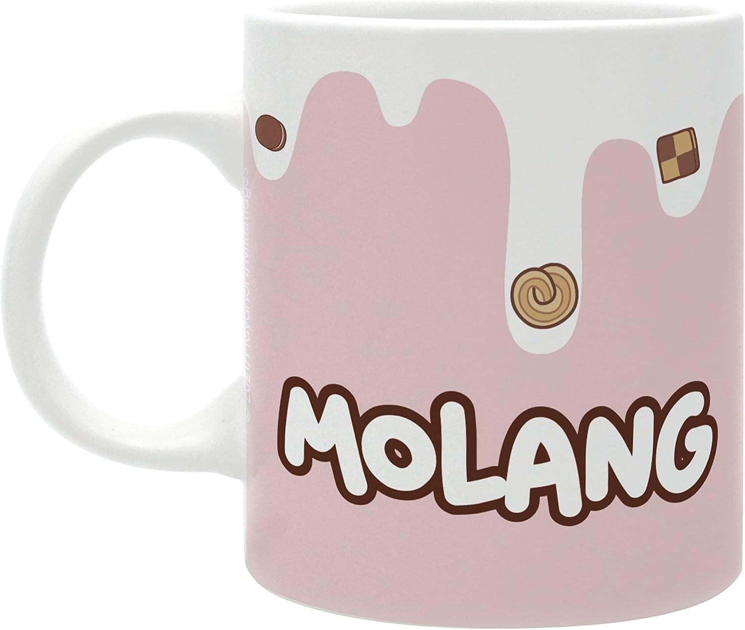 ABYstyle Molang - Molang Milk & Cookies Mug, 11 oz.