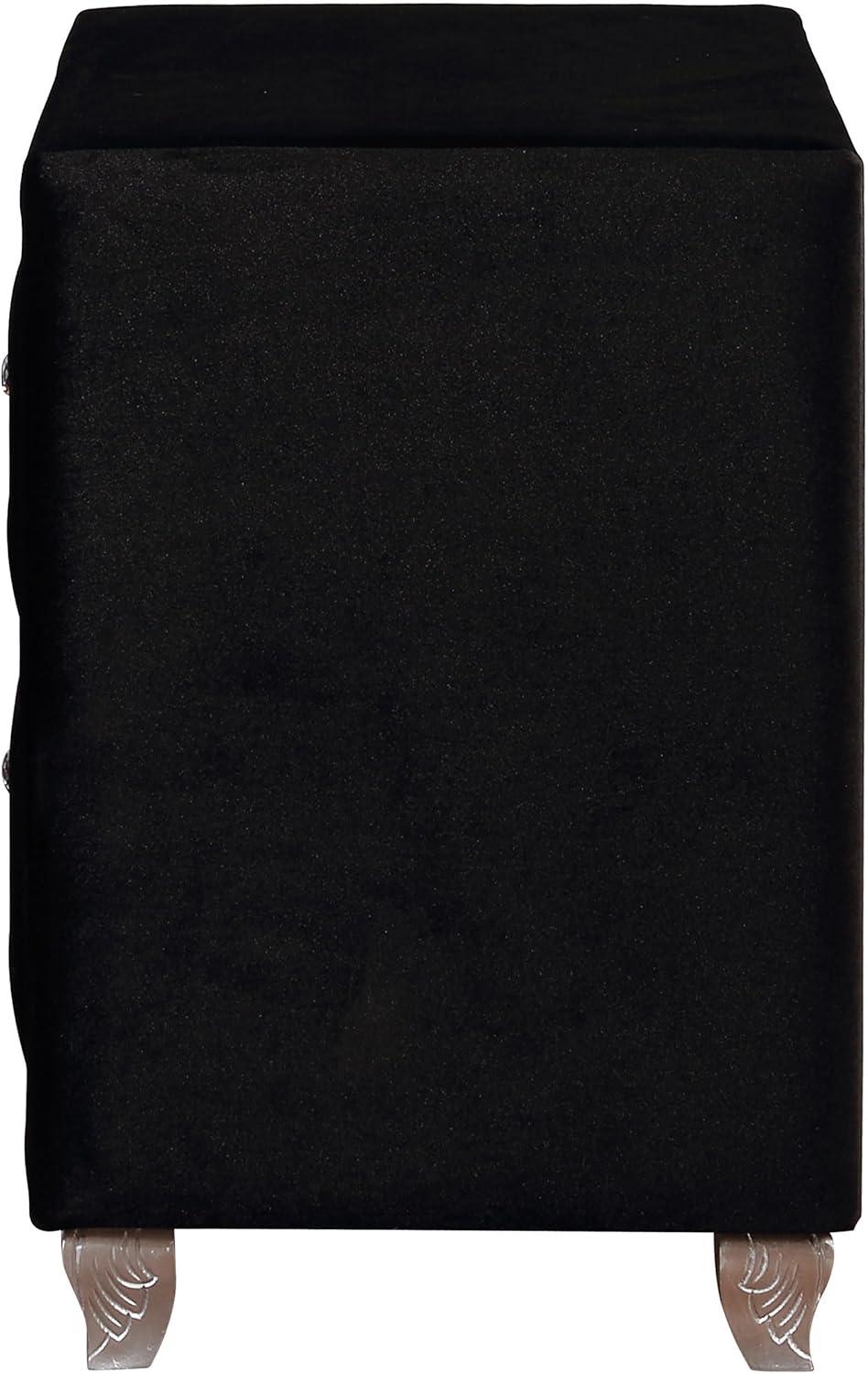 Deanna 2-drawer Rectangular Nightstand Black