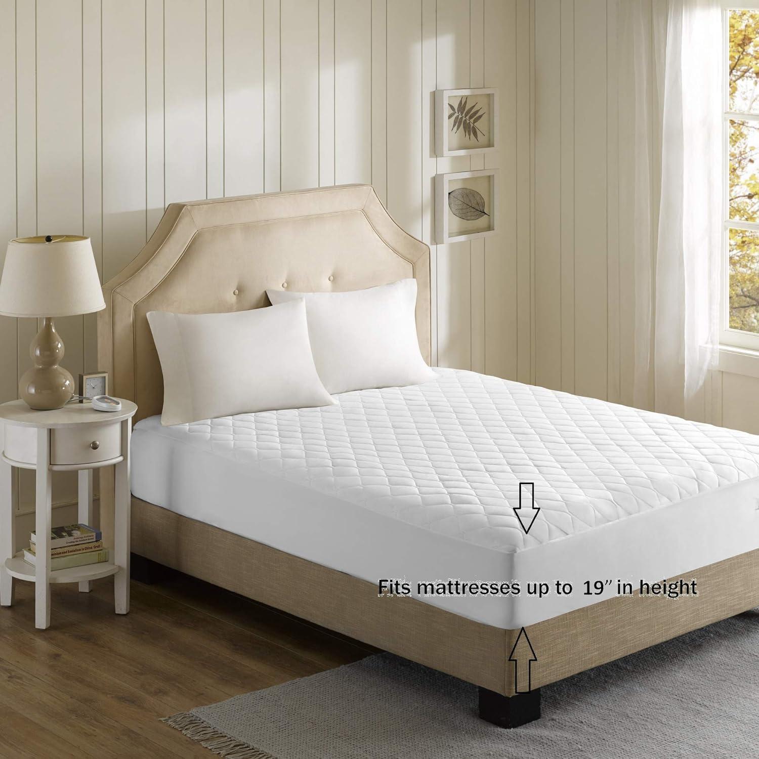 Beautyrest Beautyrest Heated Microfiber Mattress Pad with 3M Scotchgard