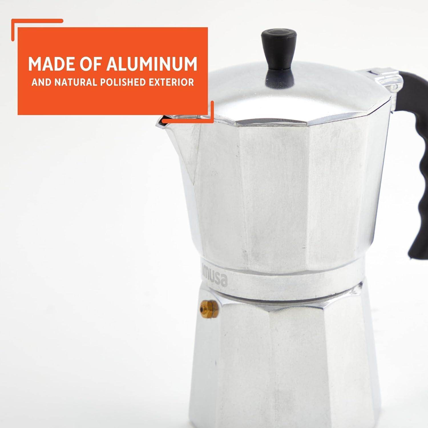 Aluminum 6 Cup Coffeemaker In Silver