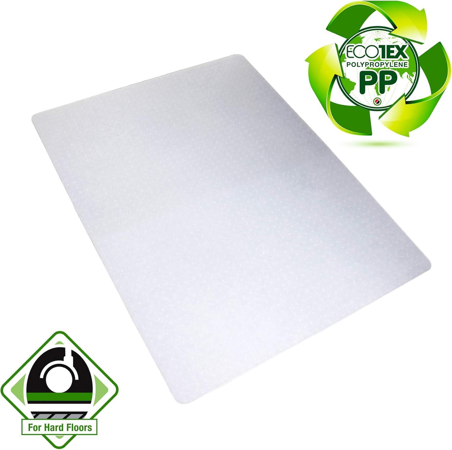 Floortex - Revolutionmat Polypropylene Rectangular Chair Mat for Carpets Translucent