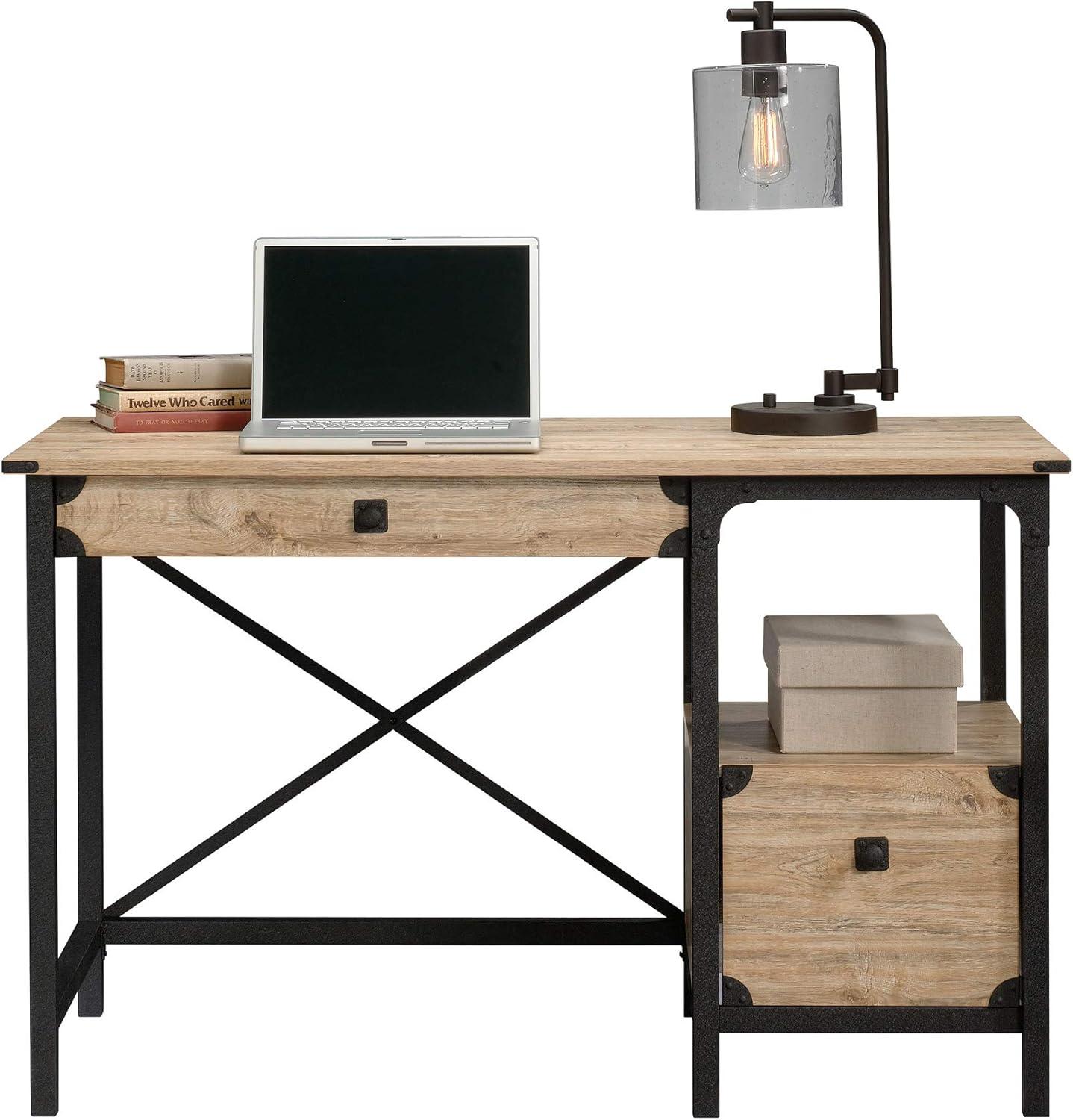 Steel River Desk Distressed Brown - Sauder