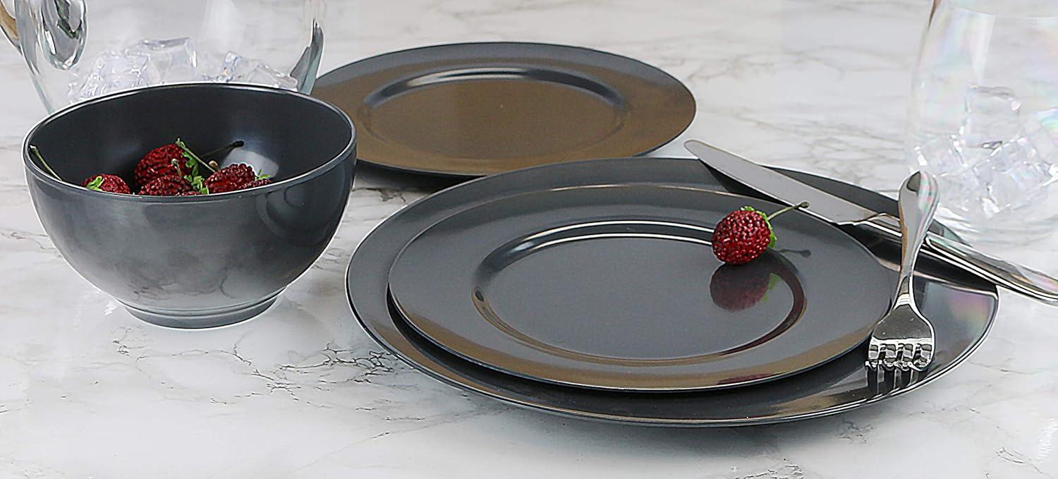 Calypso Basics, 6pc Melamine Bowl Set, Gray