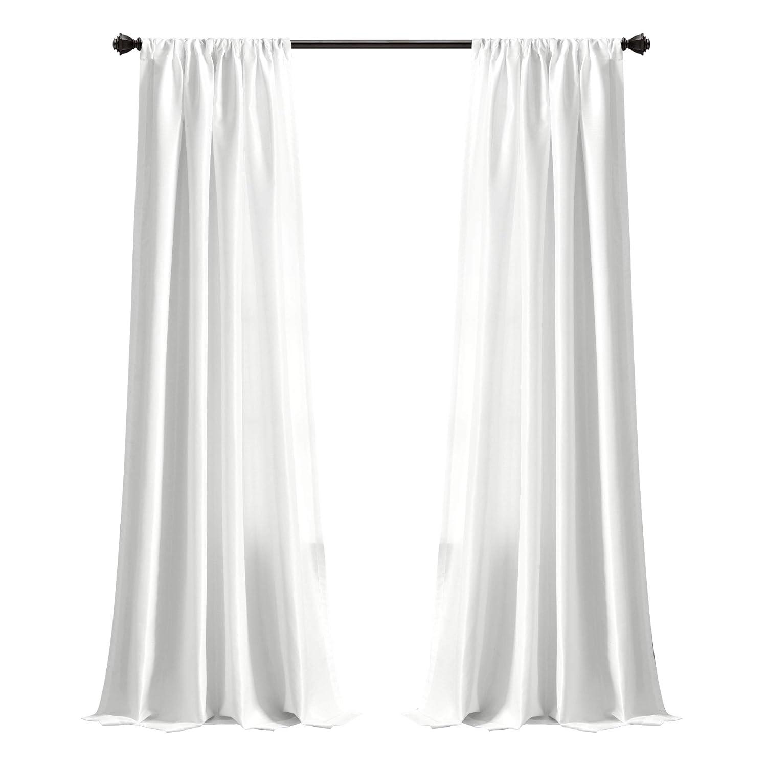 Lush Decor Venetian Polyester Semi Sheer Curtain Single Panel