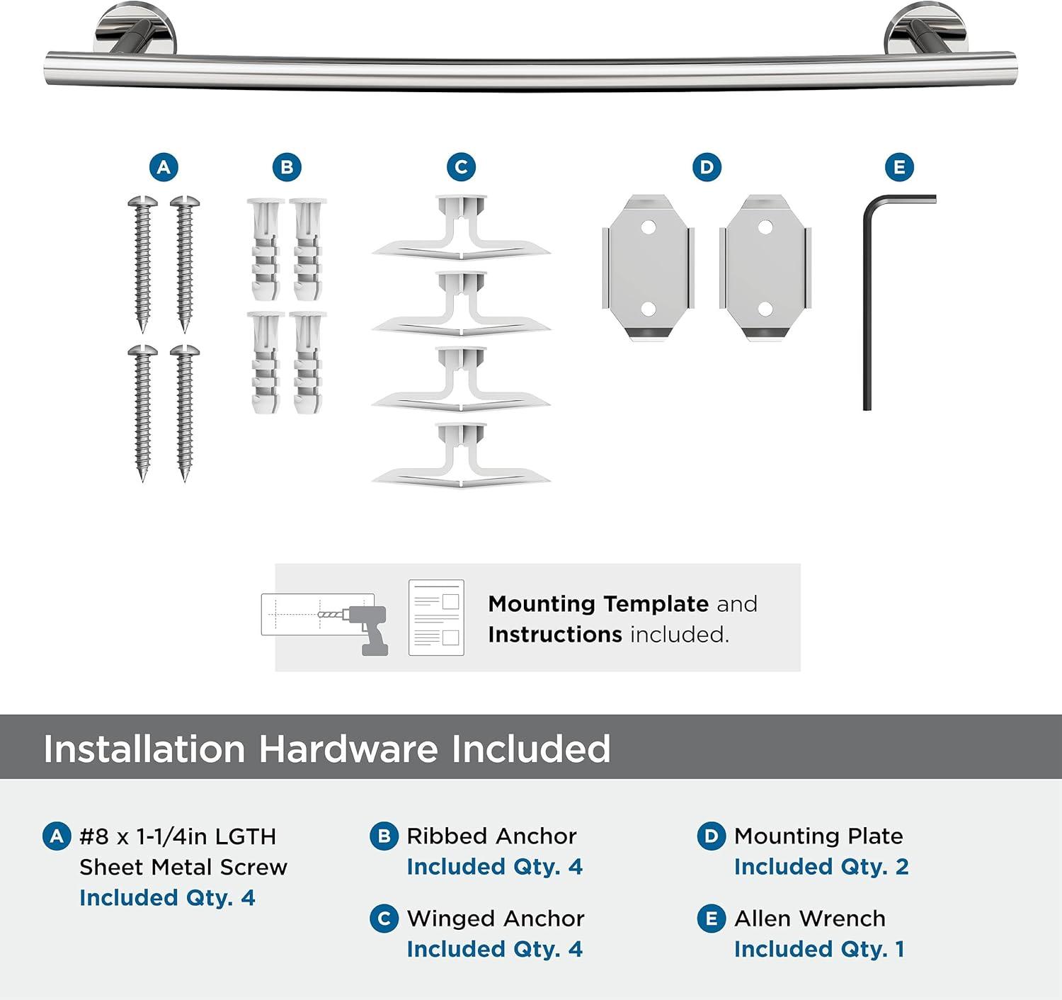 Amerock Arrondi Wall Mounted Towel Bar