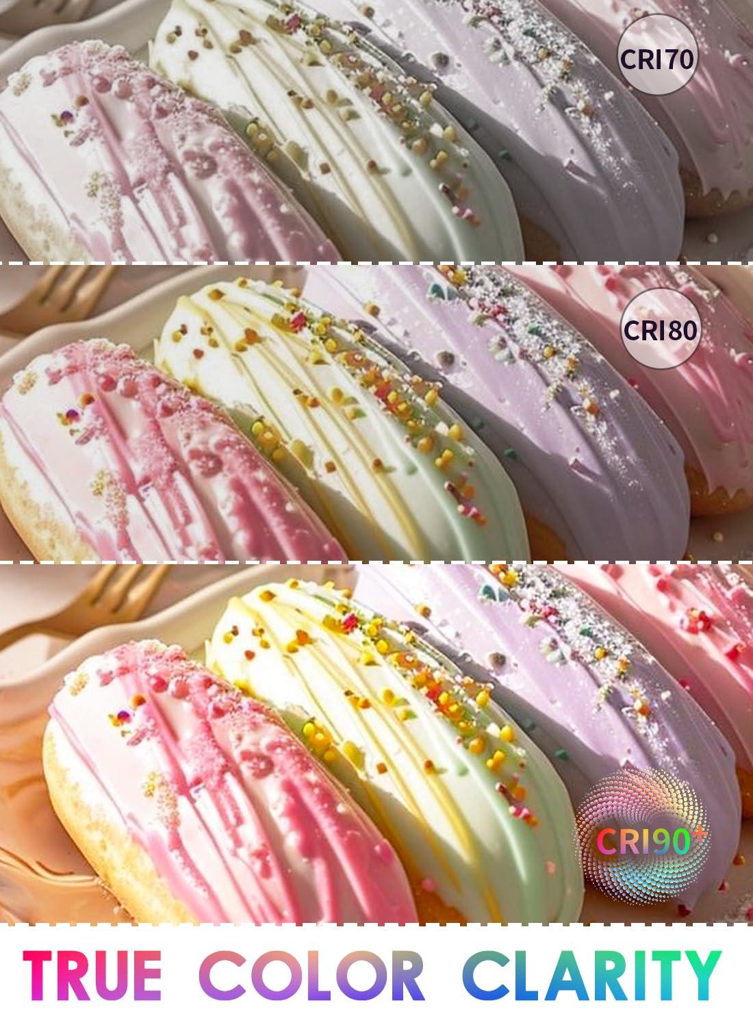 CRLight ETL Listed 2W Dimmable LED Candelabra Bulb 2700K Warm White, 250LM 25W Incandescent Equivalent, E12 Chandelier Candle Bulbs, C35 Clear Flame Shape Bent Tip, 360 Degrees Beam Angle, 10 Pack