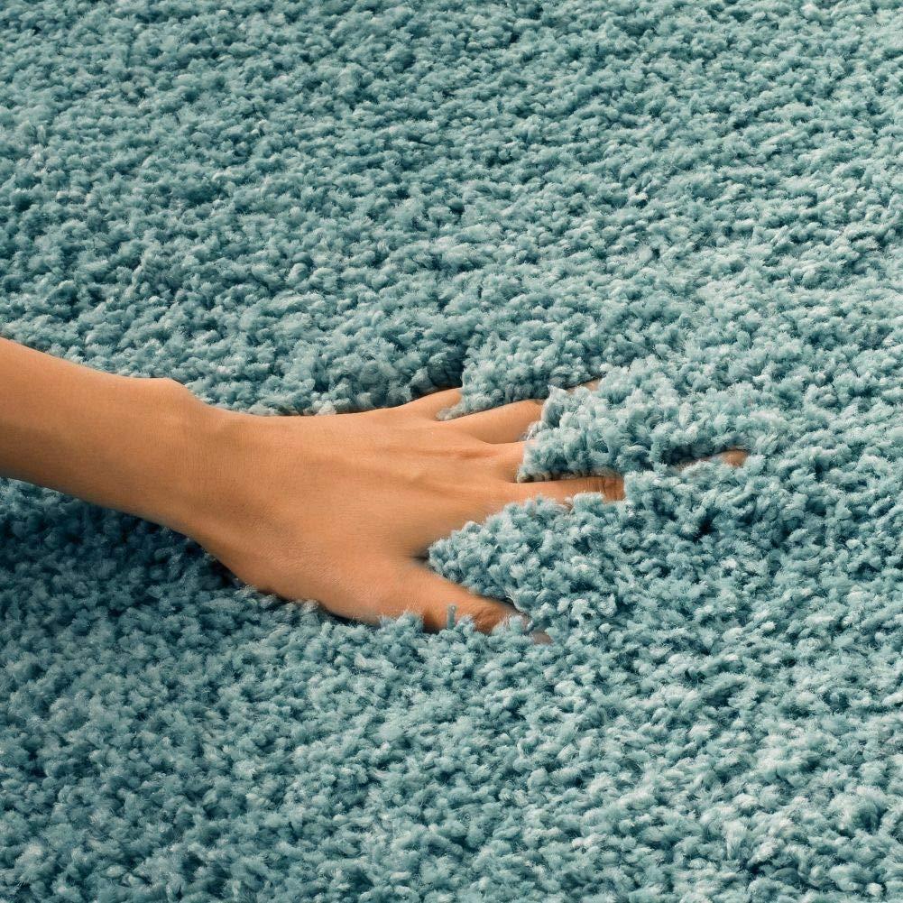 California Shag SG151 Power Loomed Indoor Accent Rug - Light Blue - 2'3"x5' - Safavieh