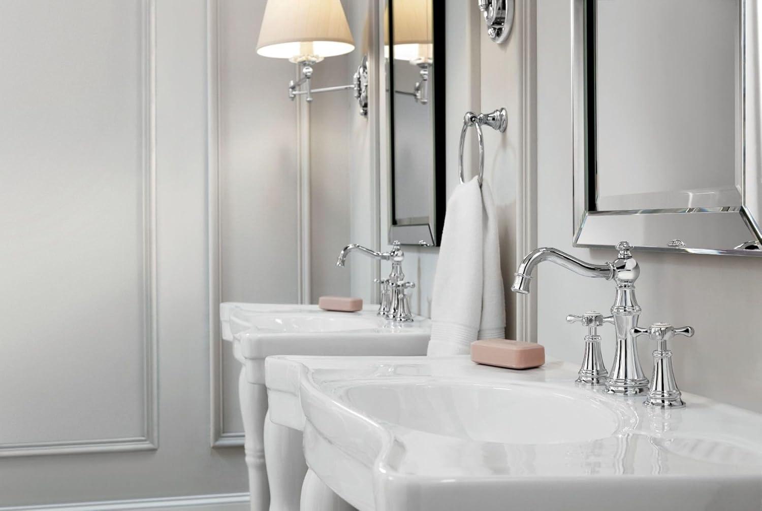 Moen Weymouth Two-Handle Widespread Bathroom Faucet Trim Kit, Valve Required
