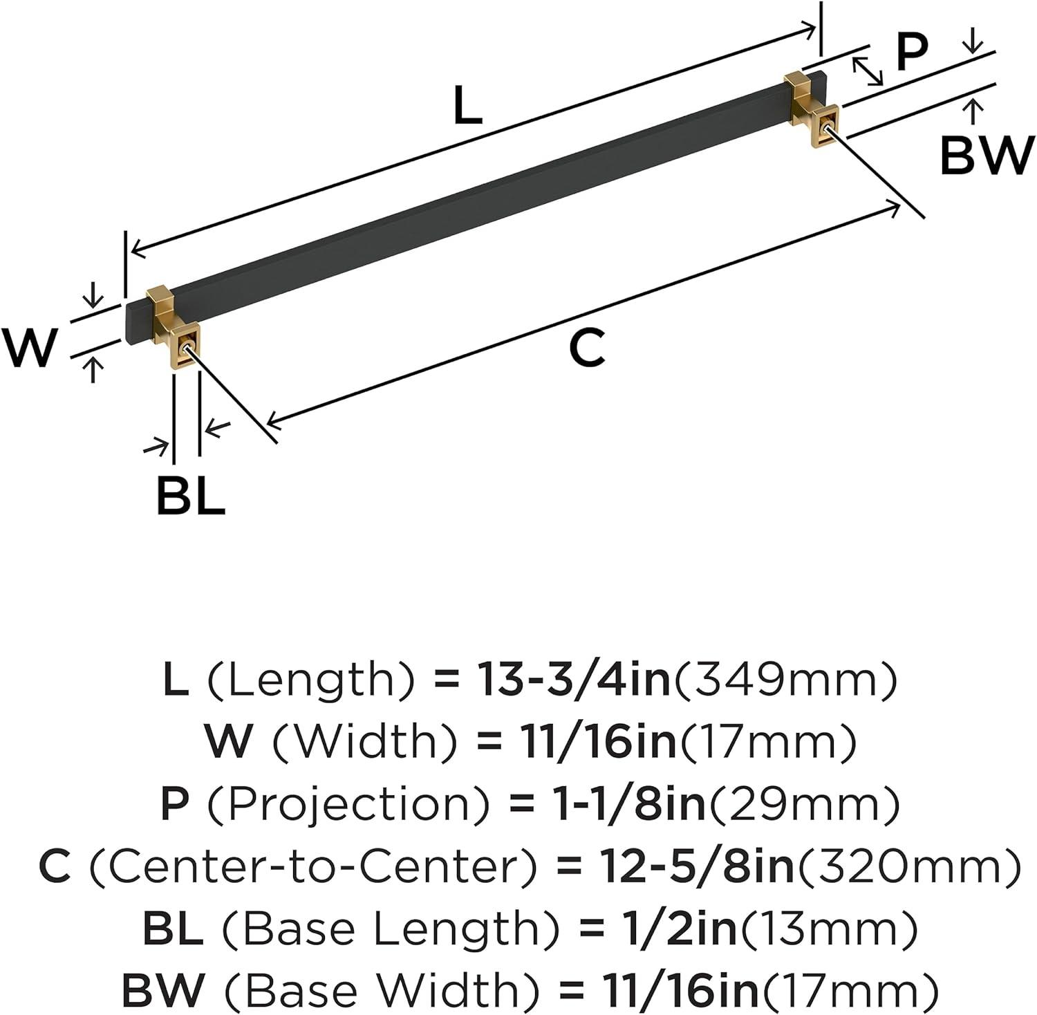Amerock Overton 12-5/8 inch (320mm) Center-to-Center