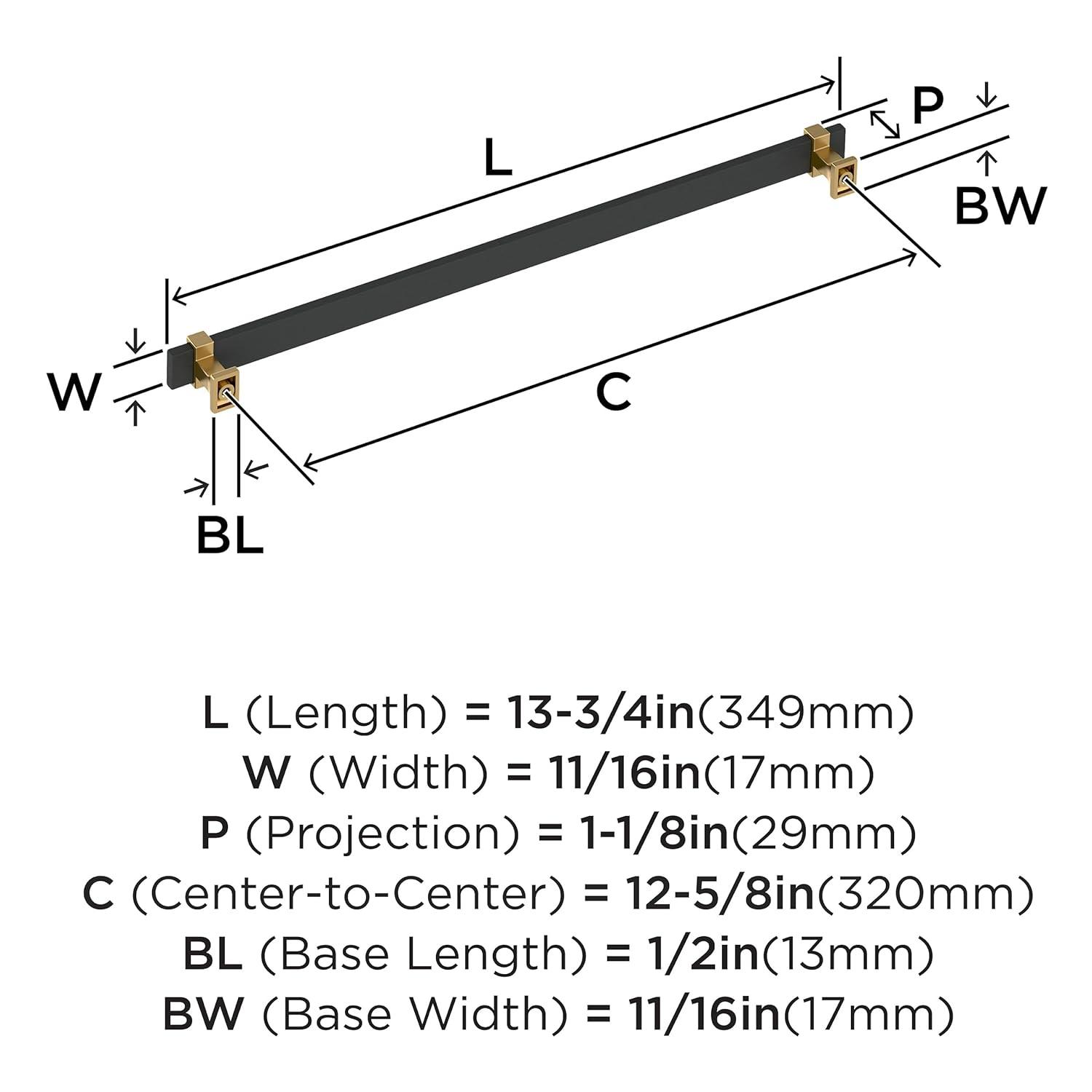 Amerock Overton 12-5/8 inch (320mm) Center-to-Center