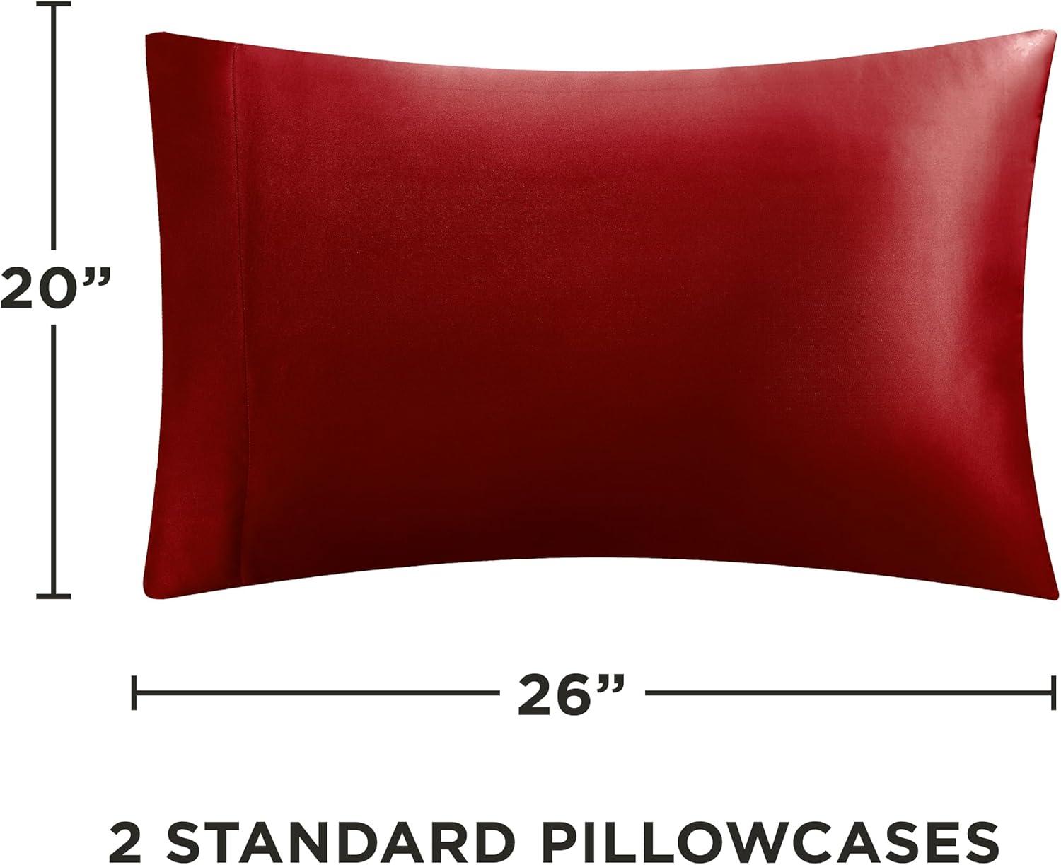 Juicy Couture Juicy Couture Silky Satin Pillows Case Sets with Envelope Closure (Set of 2)