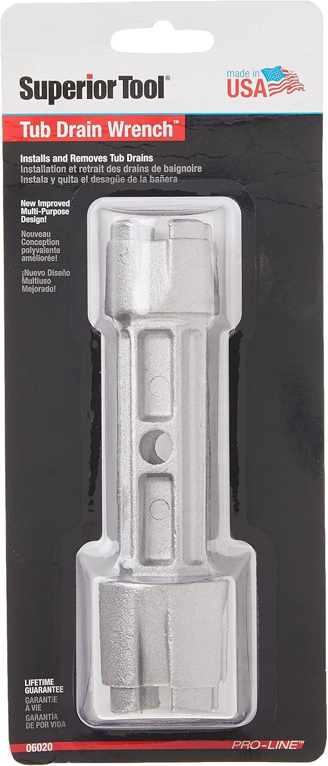 Superior Tool Drain Wrench Gray 1 pc